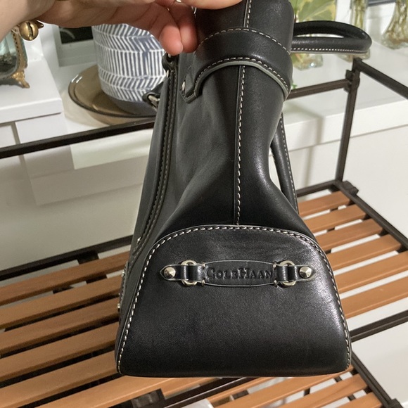 EUC Black Leather Cole Haan Tote - Picture 2 of 11